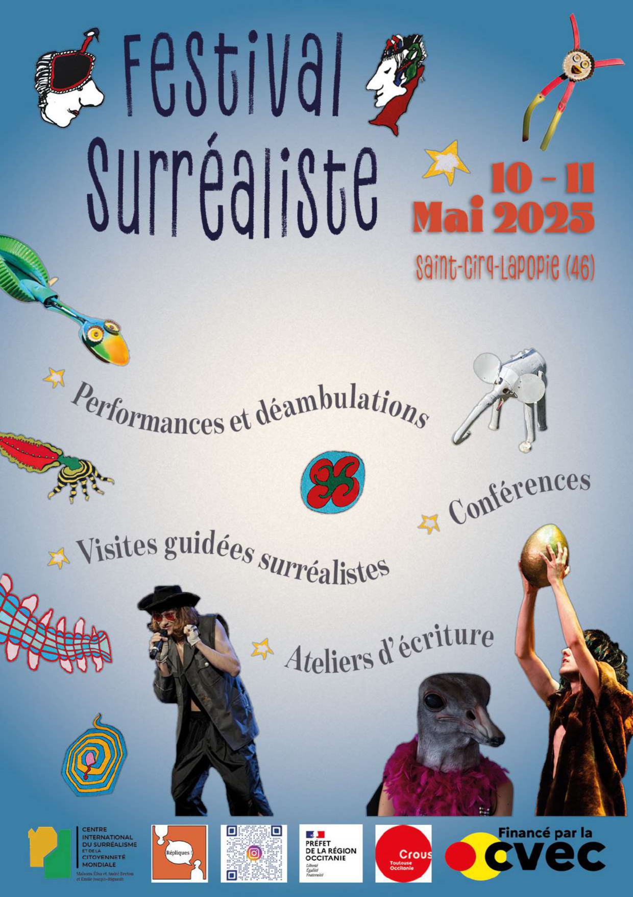10-11 Mai // Festival Surréaliste avec l’association Répliques